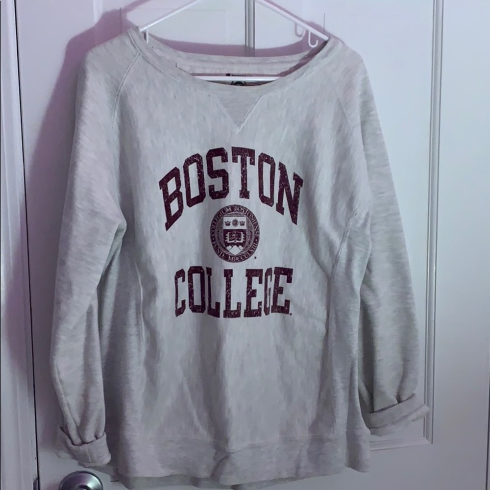 light grey champion BC crewneck